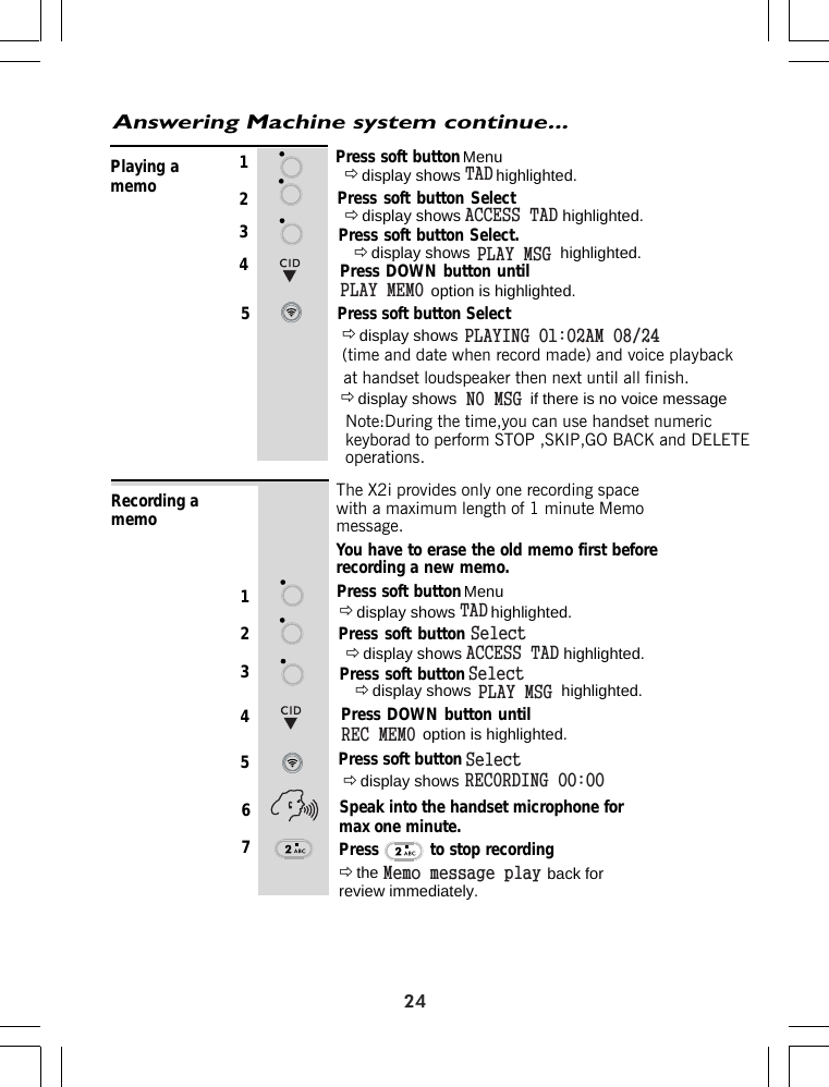 Page 33 of Binatone Electronics IDECTX2I 1.9GHZ CORDLESS PHONE User Manual ht420 d p65