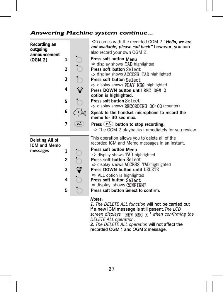 Page 36 of Binatone Electronics IDECTX2I 1.9GHZ CORDLESS PHONE User Manual ht420 d p65