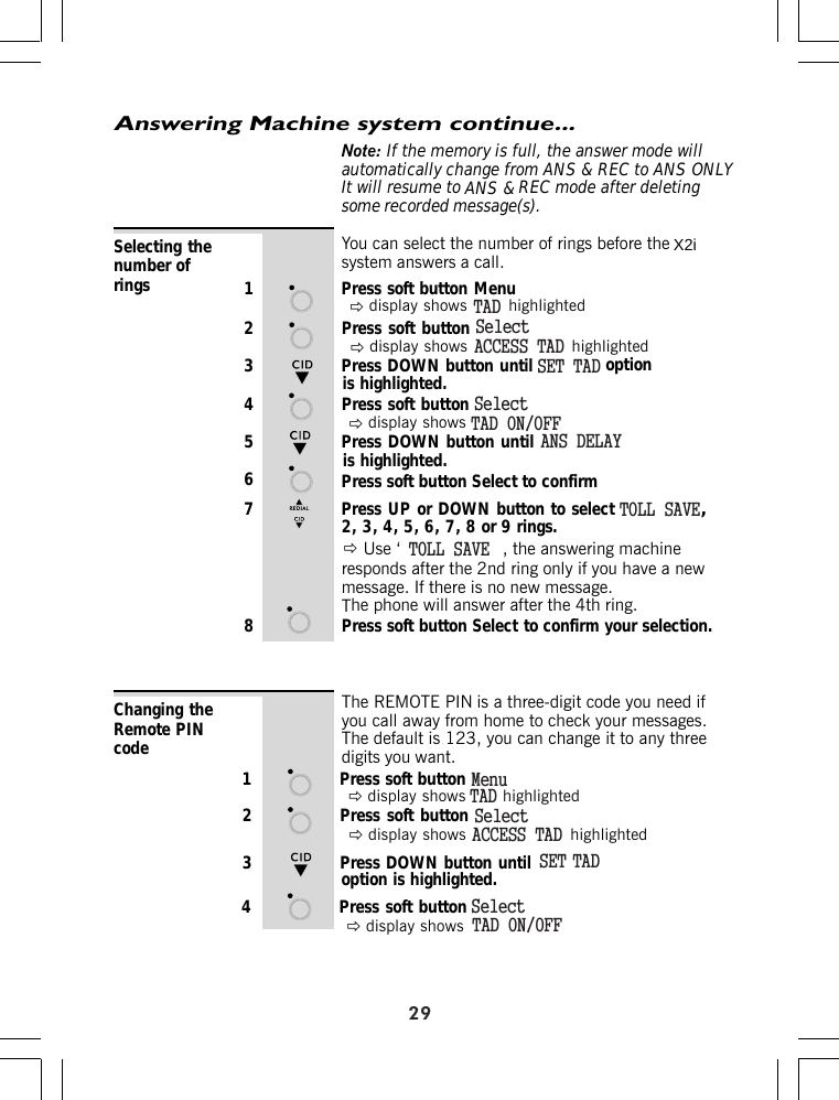 Page 38 of Binatone Electronics IDECTX2I 1.9GHZ CORDLESS PHONE User Manual ht420 d p65