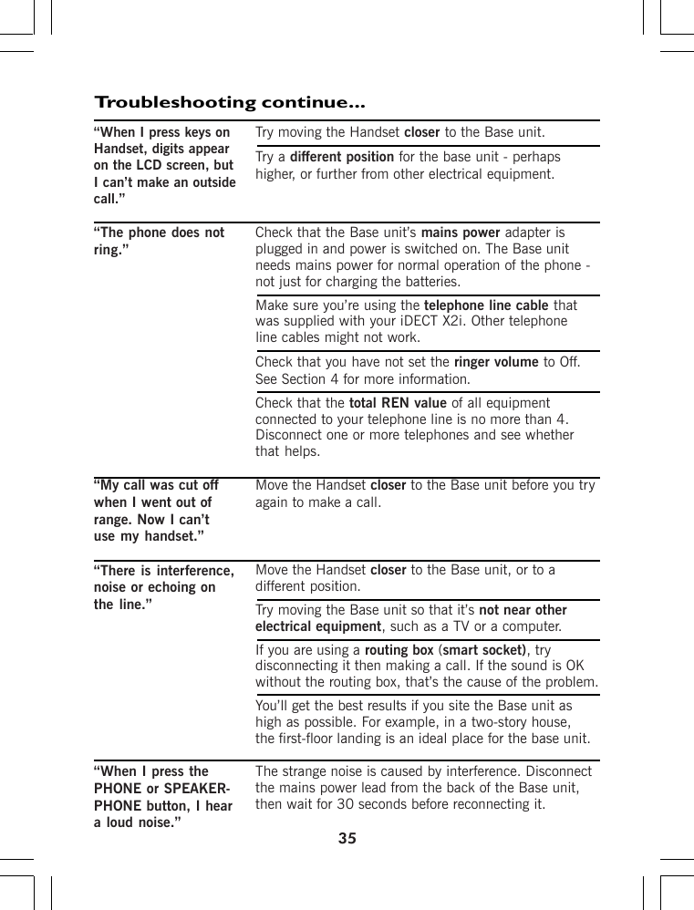 Page 44 of Binatone Electronics IDECTX2I 1.9GHZ CORDLESS PHONE User Manual ht420 d p65