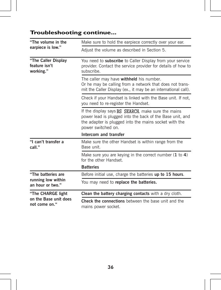 Page 45 of Binatone Electronics IDECTX2I 1.9GHZ CORDLESS PHONE User Manual ht420 d p65