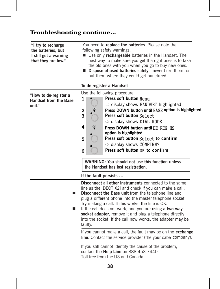 Page 47 of Binatone Electronics IDECTX2I 1.9GHZ CORDLESS PHONE User Manual ht420 d p65