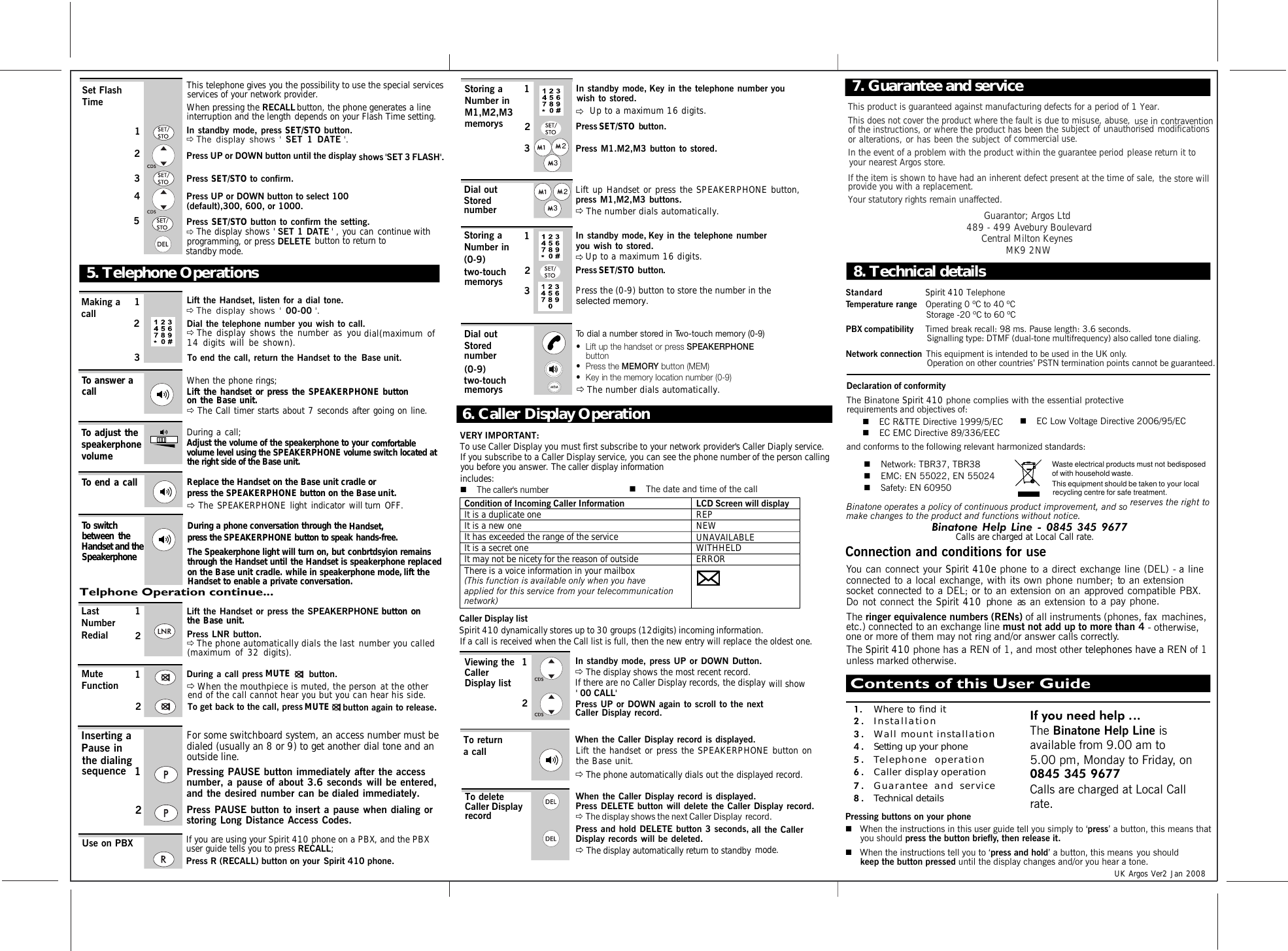 Binatone Spirit 410 Users Manual A4