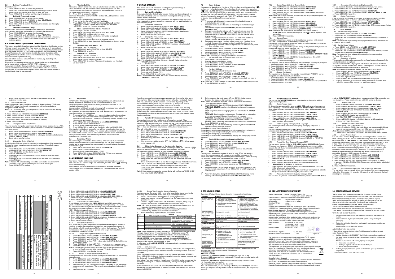 Page 2 of 2 - Binatone Binatone-Symphony-3325-Users-Manual- ManualsLib - Makes It Easy To Find Manuals Online!  Binatone-symphony-3325-users-manual