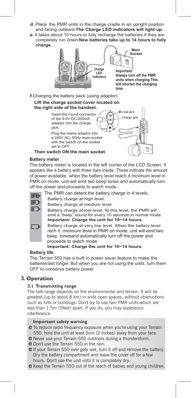 Page 3 of 10 - Binatone Binatone-Terrain-550-Users-Manual- ManualsLib - Makes It Easy To Find Manuals Online!  Binatone-terrain-550-users-manual