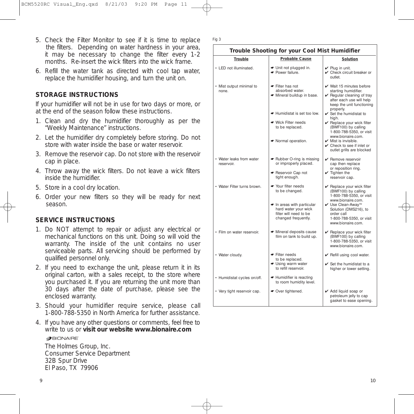 Page 6 of 7 - Bionaire Bionaire-Bcm5520Rc-Users-Manual- BCM5520RC Visual_Eng  Bionaire-bcm5520rc-users-manual
