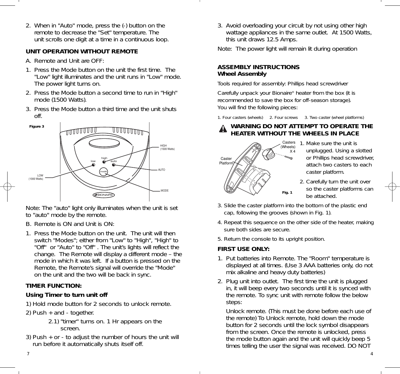 Page 5 of 6 - Bionaire Bionaire-Bh3930-Users-Manual- BH3930U Printer Version  Bionaire-bh3930-users-manual