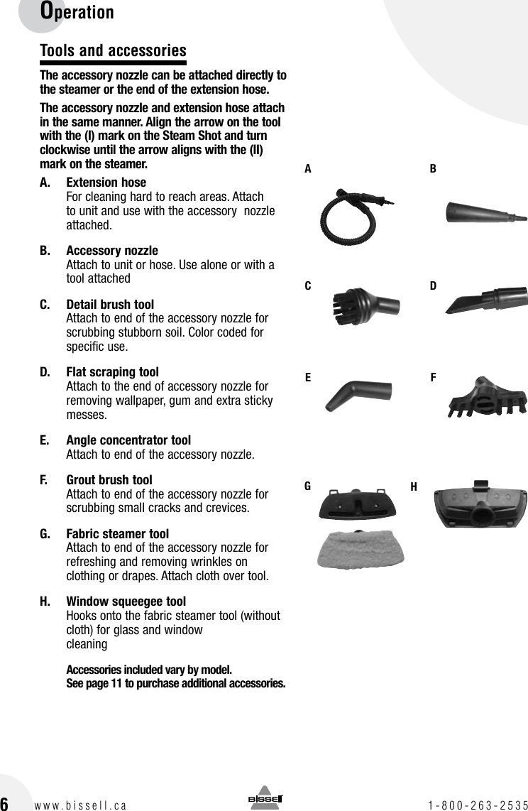 Page 6 of 12 - Bissell 39N7 User Manual  To The 5c8d51f4-1804-49e0-ab63-8609cb7d80e1