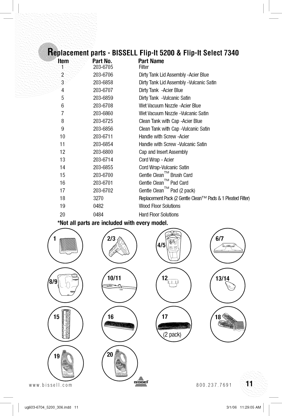 Page 11 of 12 - Bissell 5200 User Manual  FLIP-IT VAC - Manuals And Guides L0903027