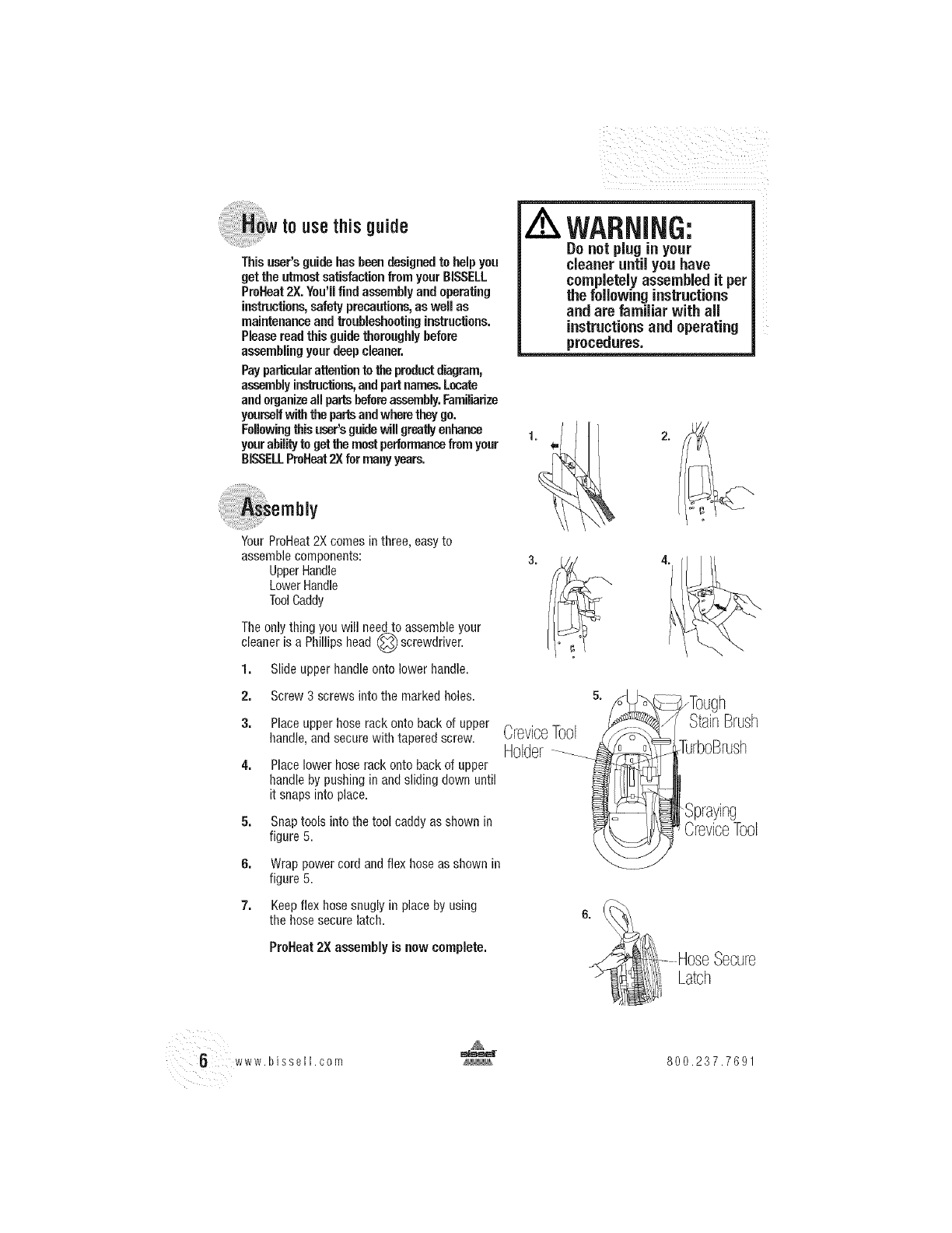 Bissell 9500 User Manual VACUUM Manuals And Guides L0704238