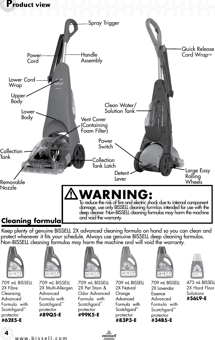 Page 4 of 12 - Bissell Bissell-19K8-Users-Manual-  Bissell-19k8-users-manual