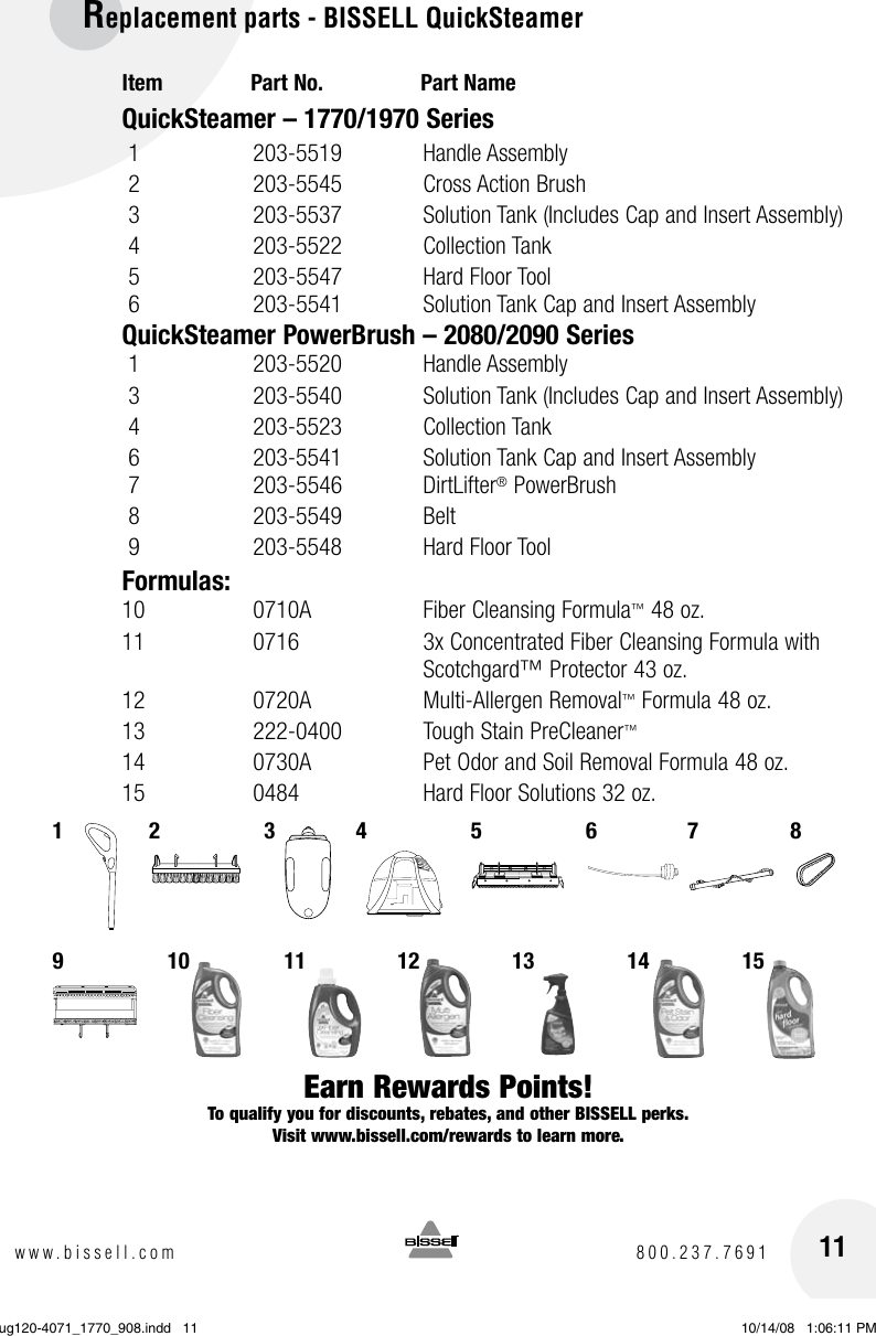 Page 11 of 12 - Bissell Bissell-2080-Users-Manual-  Bissell-2080-users-manual