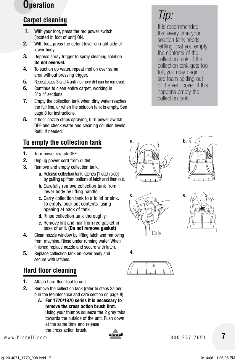 Page 7 of 12 - Bissell Bissell-2080-Users-Manual-  Bissell-2080-users-manual