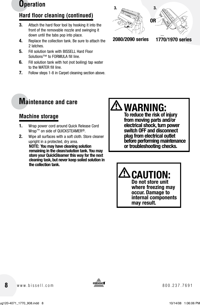 Page 8 of 12 - Bissell Bissell-2080-Users-Manual-  Bissell-2080-users-manual