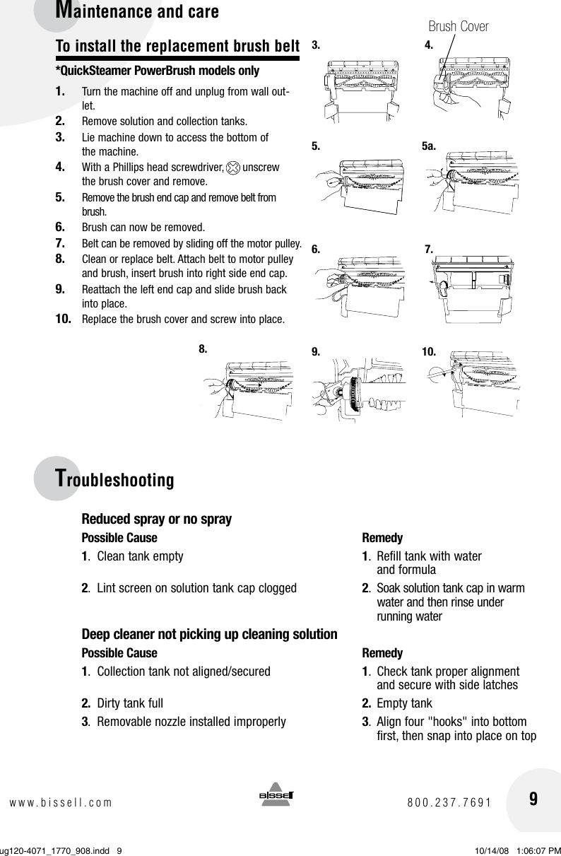 Page 9 of 12 - Bissell Bissell-2080-Users-Manual-  Bissell-2080-users-manual