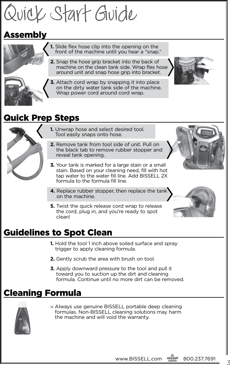 Page 3 of 12 - Bissell Bissell-Bissell-Vacuum-Cleaner-5207-Users-Manual-  Bissell-bissell-vacuum-cleaner-5207-users-manual