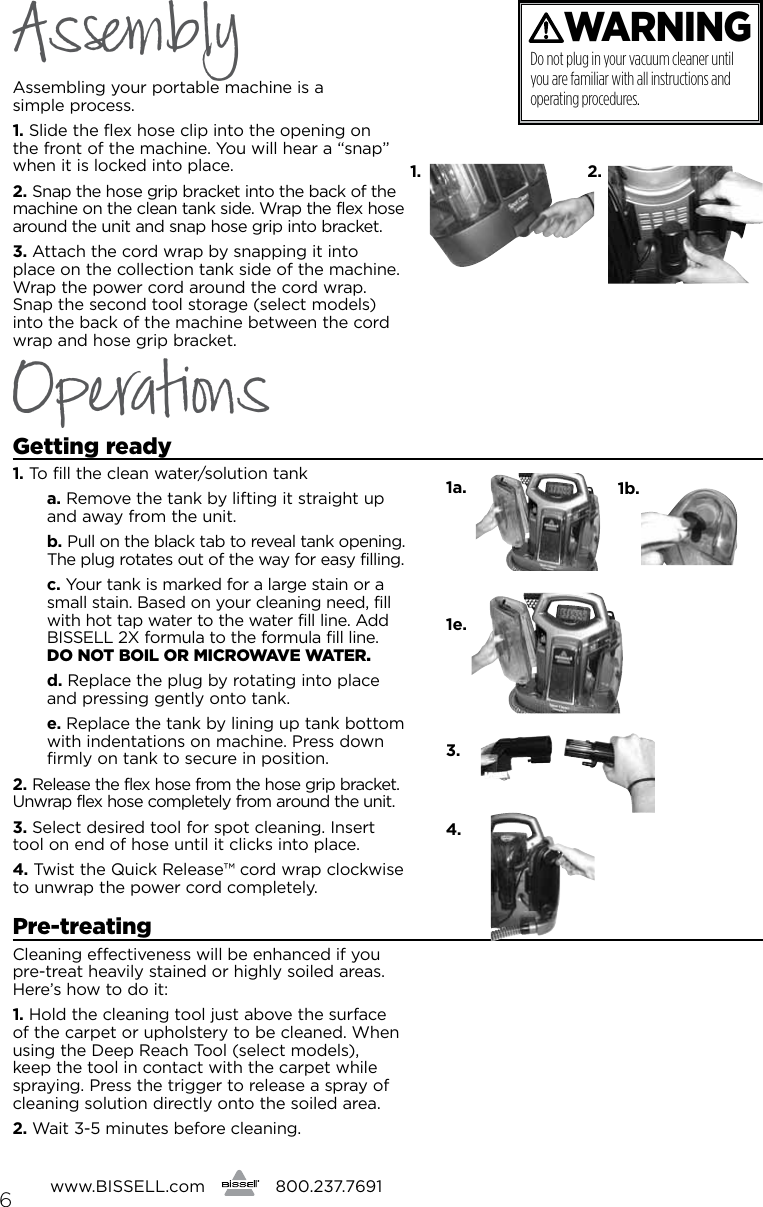 Page 6 of 12 - Bissell Bissell-Bissell-Vacuum-Cleaner-5207-Users-Manual-  Bissell-bissell-vacuum-cleaner-5207-users-manual