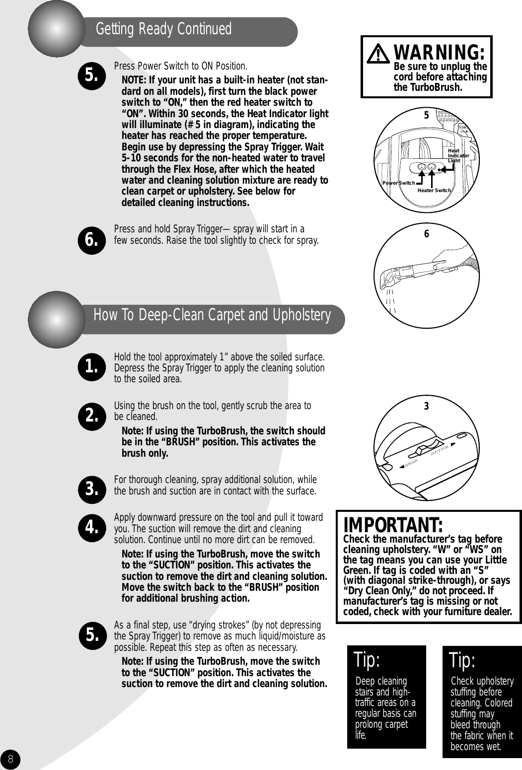 Page 8 of 12 - Bissell Bissell-Little-Green-1400-Series-Users-Manual- ManualsLib - Makes It Easy To Find Manuals Online!  Bissell-little-green-1400-series-users-manual