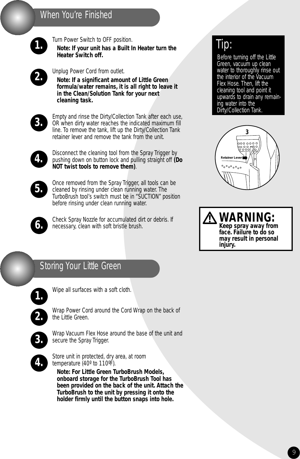 Page 9 of 12 - Bissell Bissell-Little-Green-1400-Series-Users-Manual- ManualsLib - Makes It Easy To Find Manuals Online!  Bissell-little-green-1400-series-users-manual