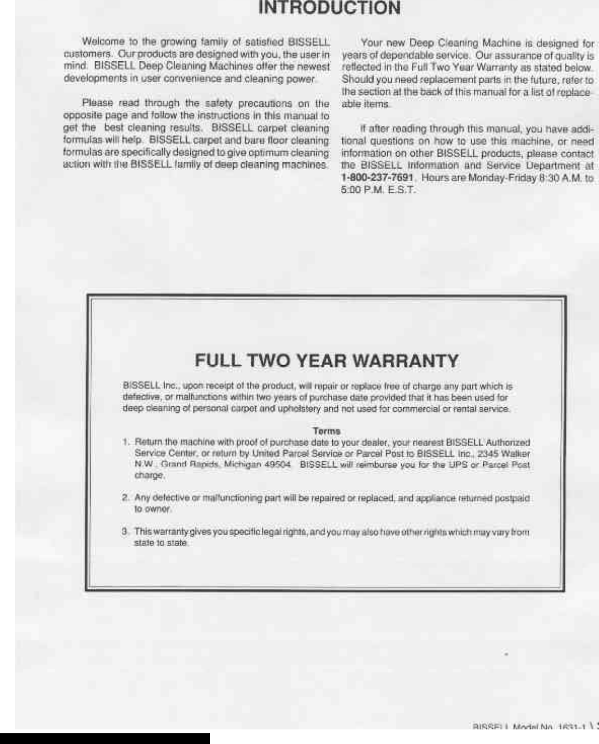Page 3 of 10 - Bissell Bissell-Power-Steamer-Deluxe-1631-1-Owners-Manual-820202 ManualsLib - Makes It Easy To Find Manuals Online! User Manual
