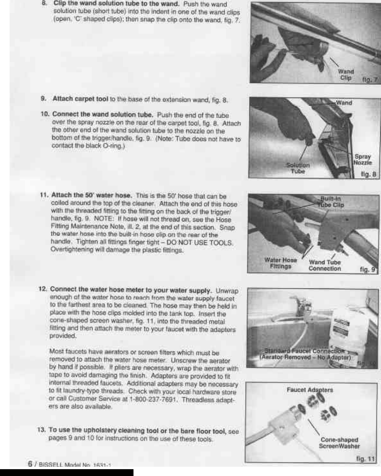 Page 6 of 10 - Bissell Bissell-Power-Steamer-Deluxe-1631-1-Owners-Manual-820202 ManualsLib - Makes It Easy To Find Manuals Online! User Manual