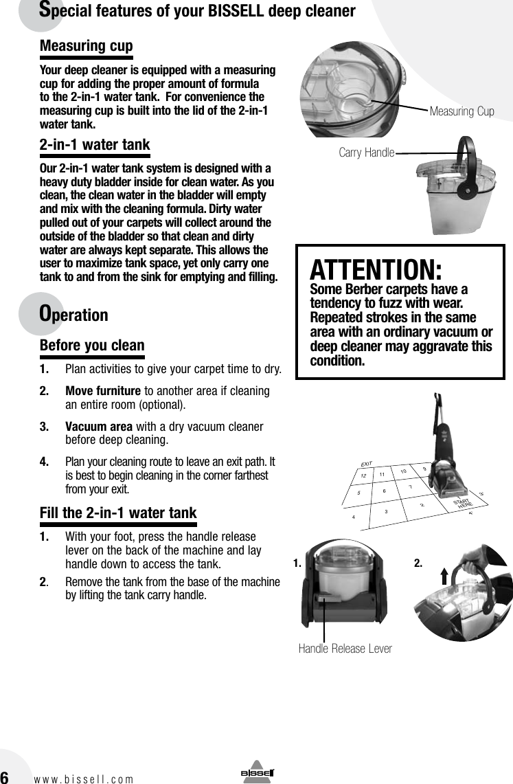 Page 6 of 12 - Bissell Bissell-Powerbrush-1622-Users-Manual-  Bissell-powerbrush-1622-users-manual