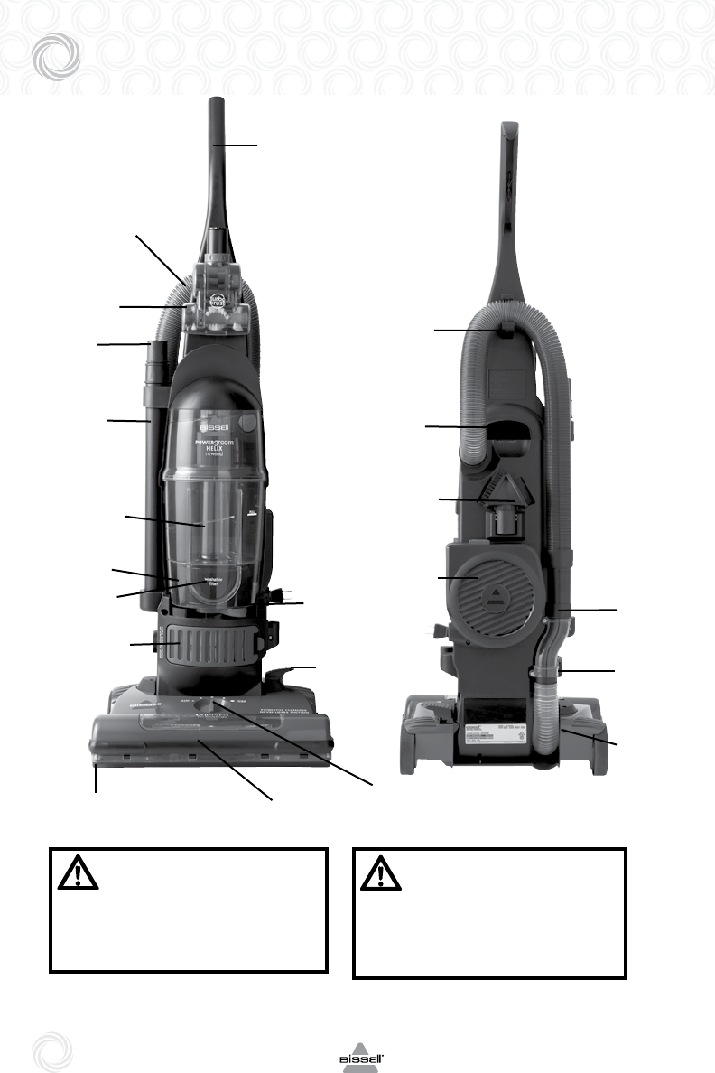 Bissell Powergroom Helix Rewind Vacuum 98n4 Owners Manual