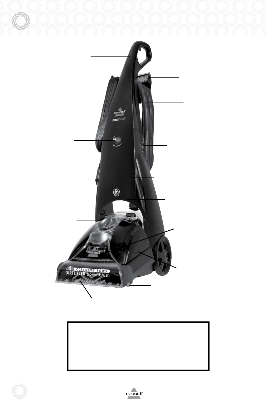 Bissell Proheat 25A3 Series Users 