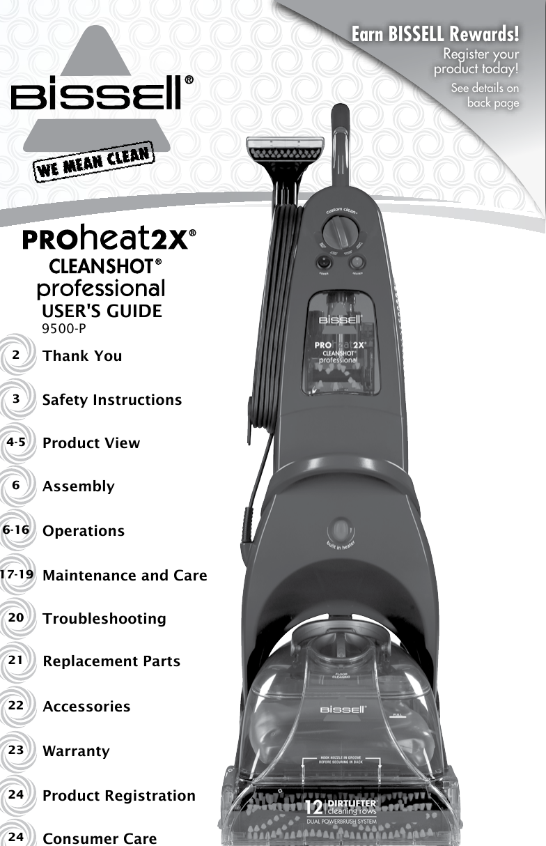 Bissel Proheat X Manual