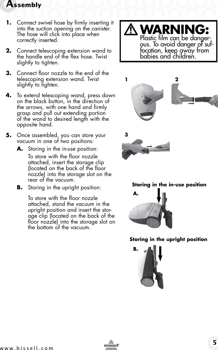 Page 5 of 12 - Bissell Bissell-Purepro-32N3-Users-Manual-  Bissell-purepro-32n3-users-manual