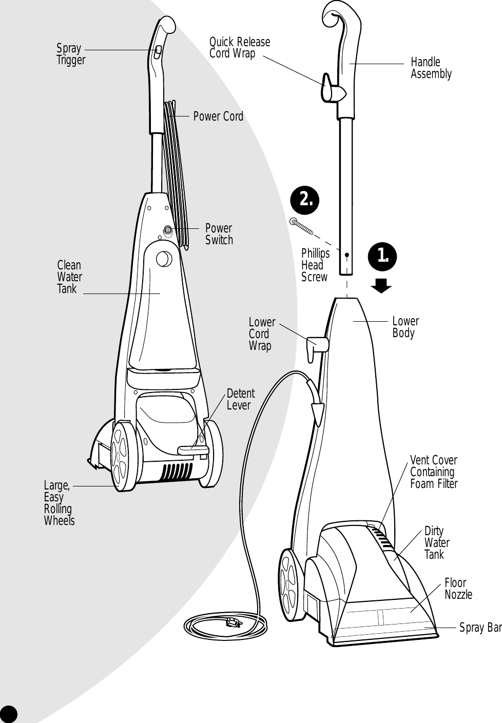 Page 4 of 12 - Bissell Bissell-Quicksteamer-1950-Users-Manual-  Bissell-quicksteamer-1950-users-manual