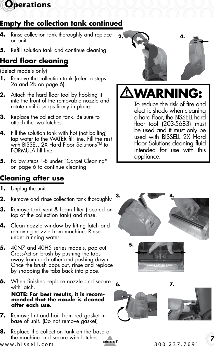 Page 7 of 12 - Bissell Bissell-Ready-Clean-47B2-Users-Manual-  Bissell-ready-clean-47b2-users-manual