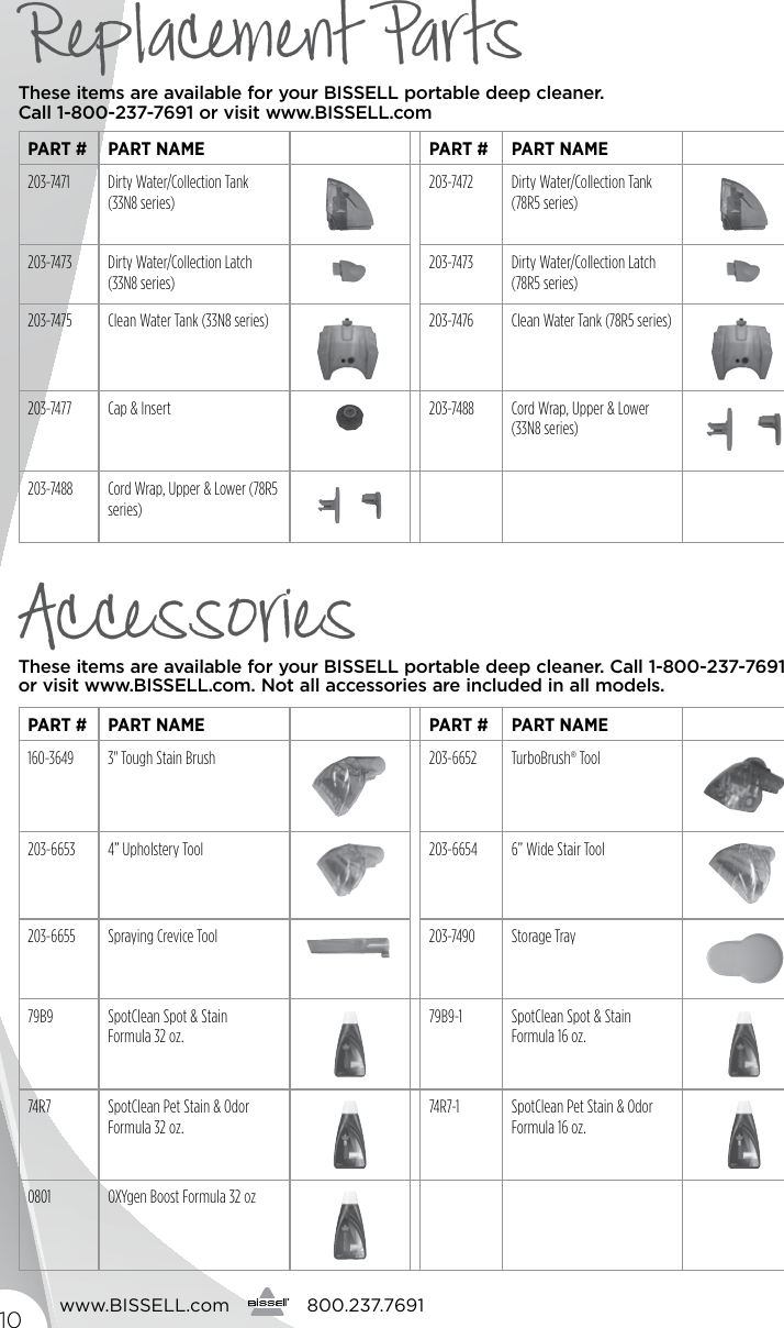 Page 10 of 12 - Bissell Bissell-Spotbot-Pet-33N8T-Owners-Manual