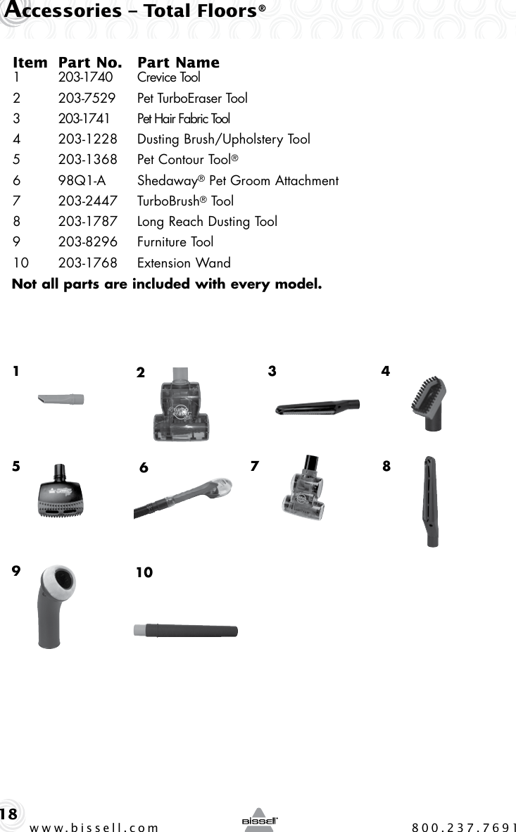 Bissell Total Floors Vacuum 52c2 Owners Manual