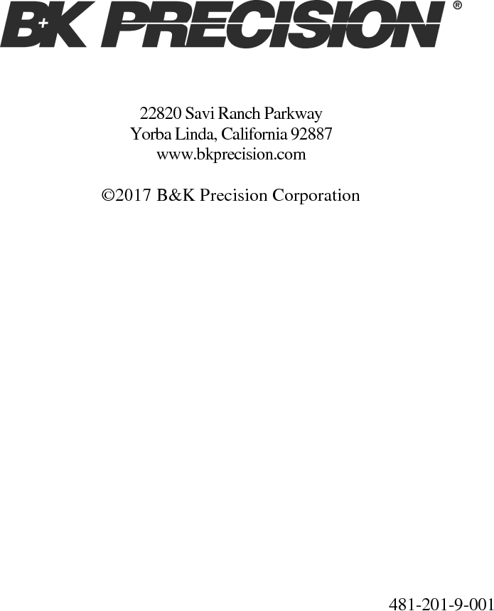 Page 5 of 5 - Bk 1604A Manual User