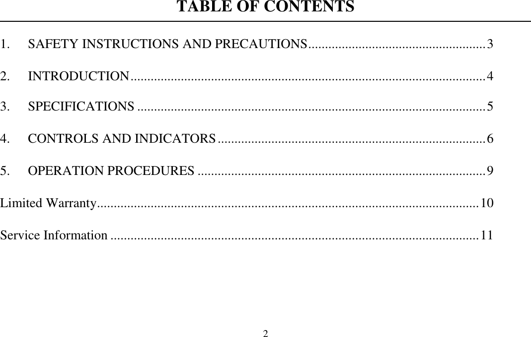 Page 2 of 12 - 166x Manual