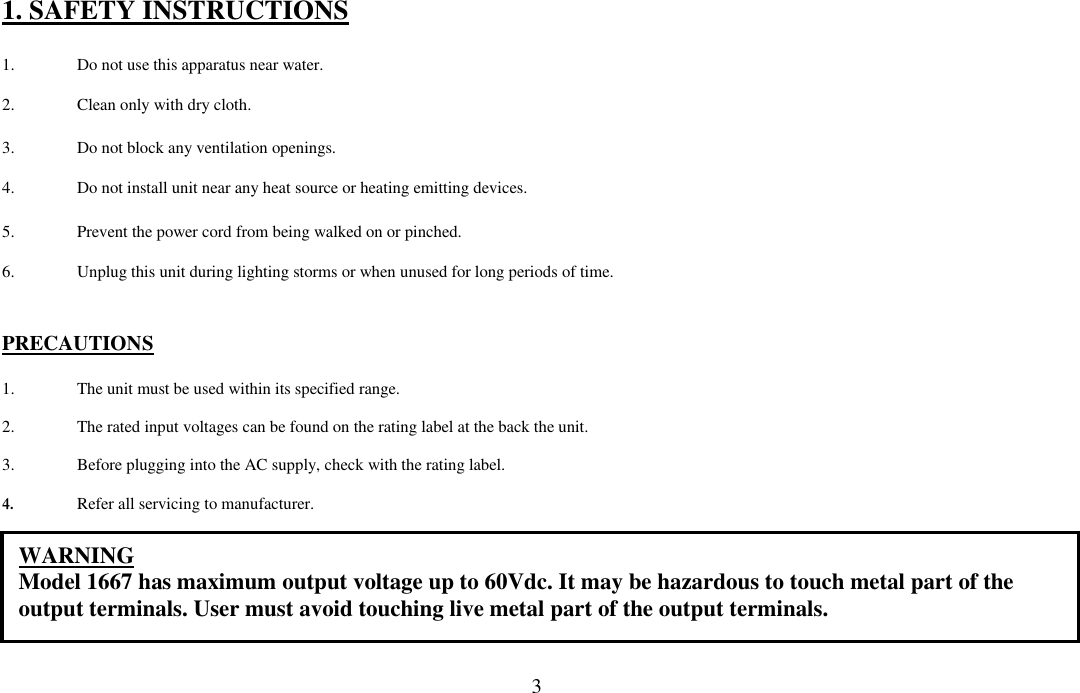 Page 3 of 12 - 166x Manual