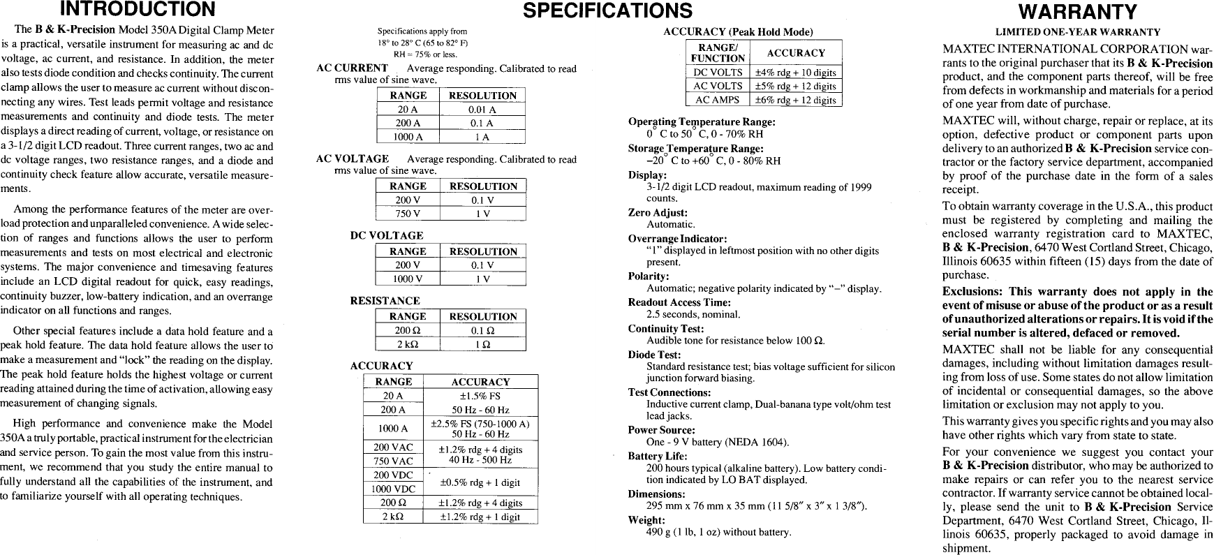 Page 2 of 4 - 350A Manual