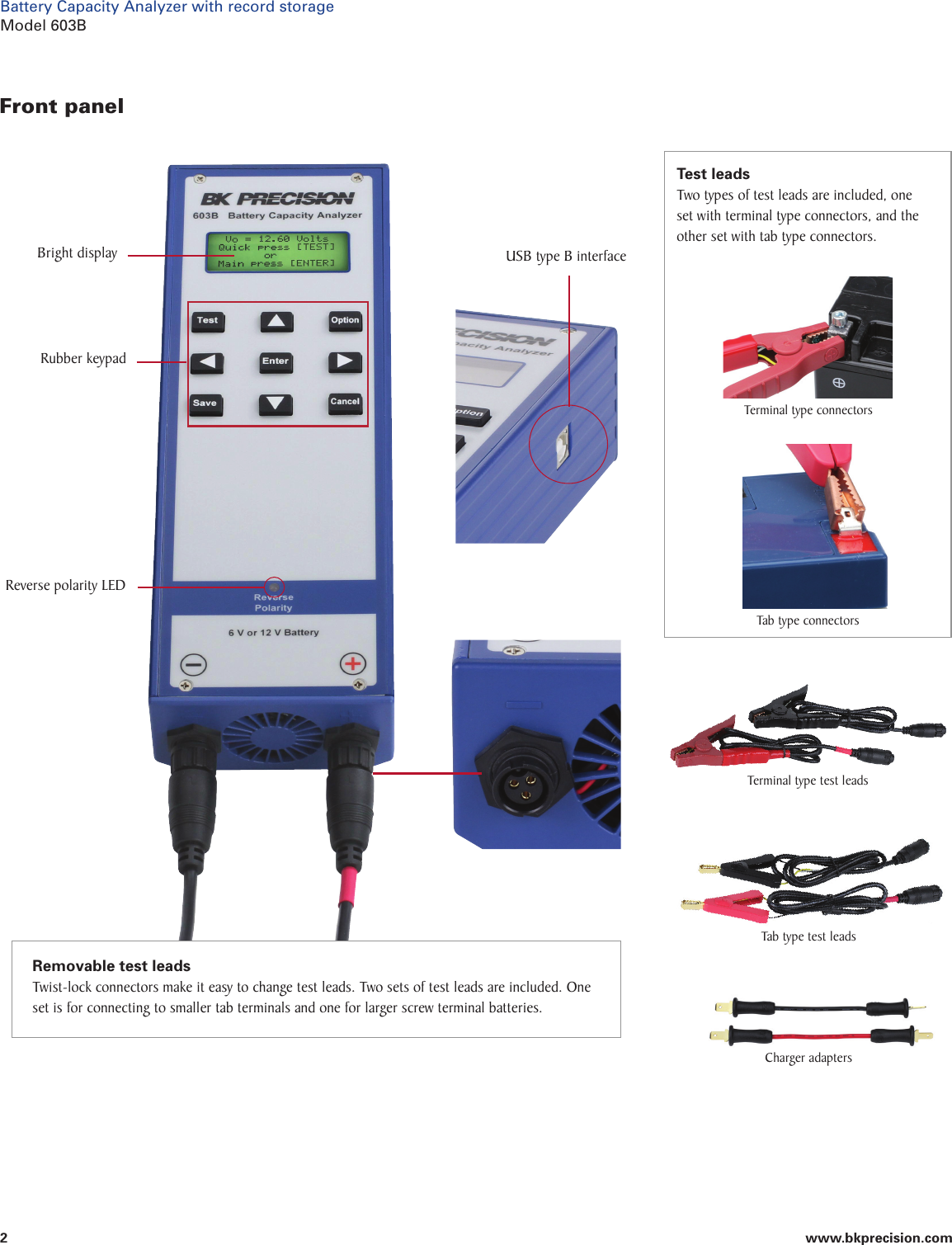 Page 2 of 5 - 603B Datasheet