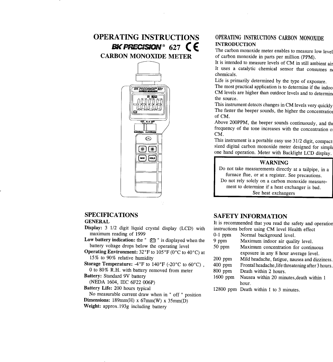 Page 1 of 3 - 627 Manual