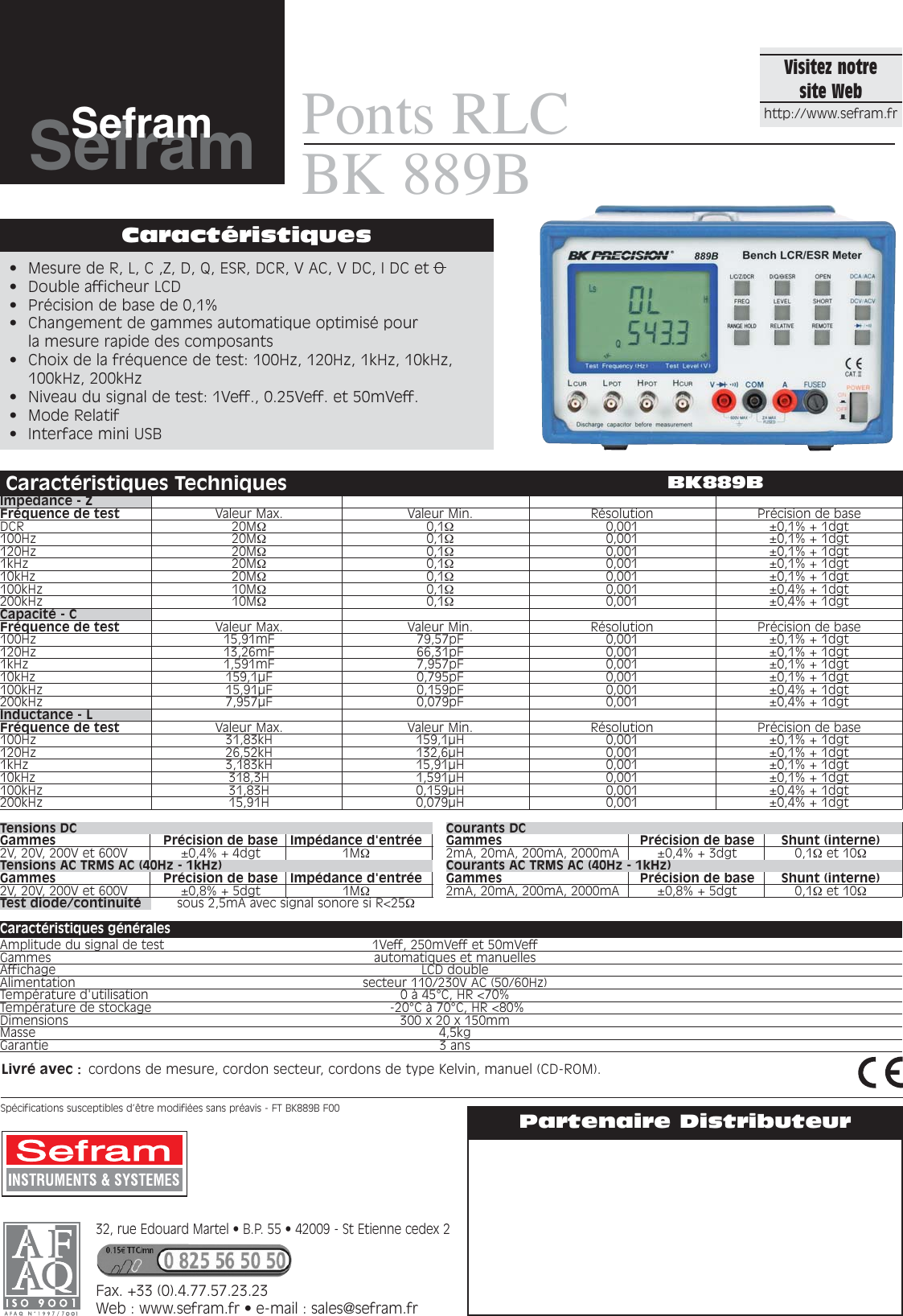 Page 1 of 1 - BK 889B  BK889B Datasheet