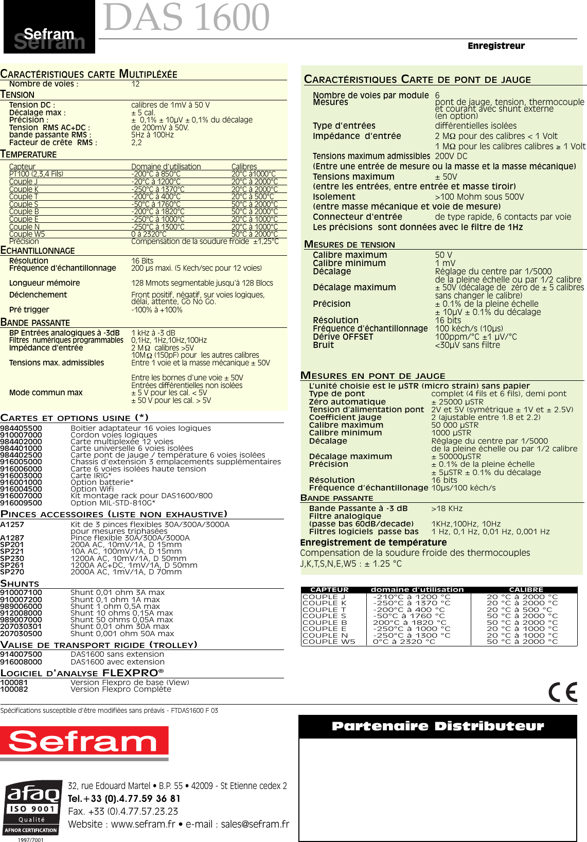 Page 4 of 4 - FT_DAS 1600  DAS1600 Datasheet