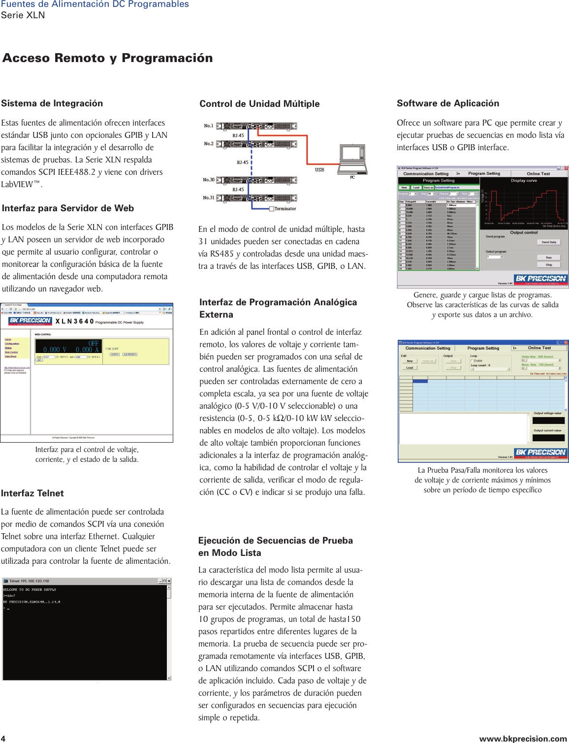 Page 4 of 5 - XLN3640, XLN6024, XLN8018 And XLN10014, XLN15010, XLN30052, XL6 XLN Hoja De Datos