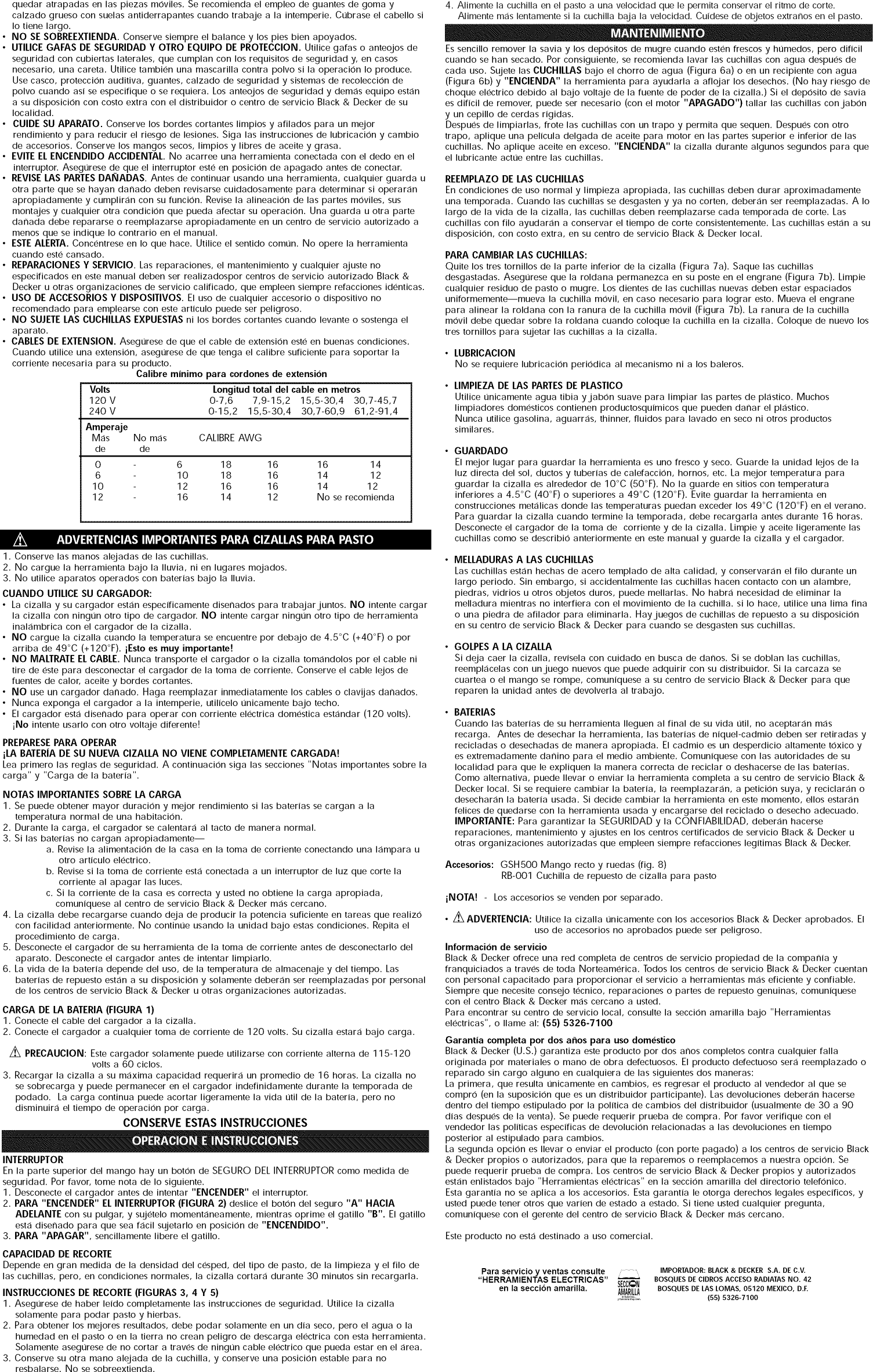 Page 4 of 4 - Black & Decker GS500-BDK TYPE 1 User Manual  SHEAR ATTACHMENT - Manuals And Guides 1403708L