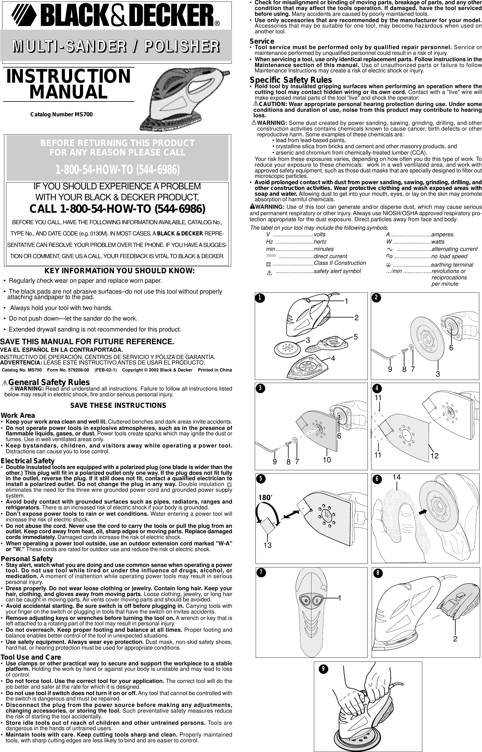 Black And Decker 579208 00 Instruction Manual MS700