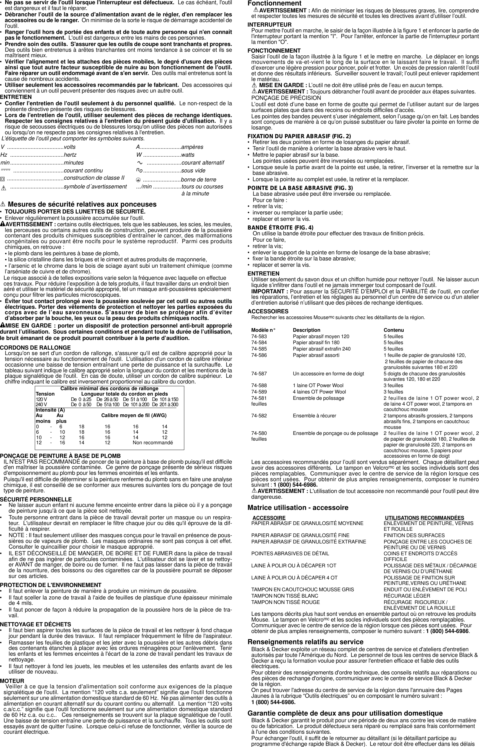 Page 3 of 5 - Black-And-Decker Black-And-Decker-582268-00-Instruction-Manual- 582268-00 MS500 Sander  Black-and-decker-582268-00-instruction-manual