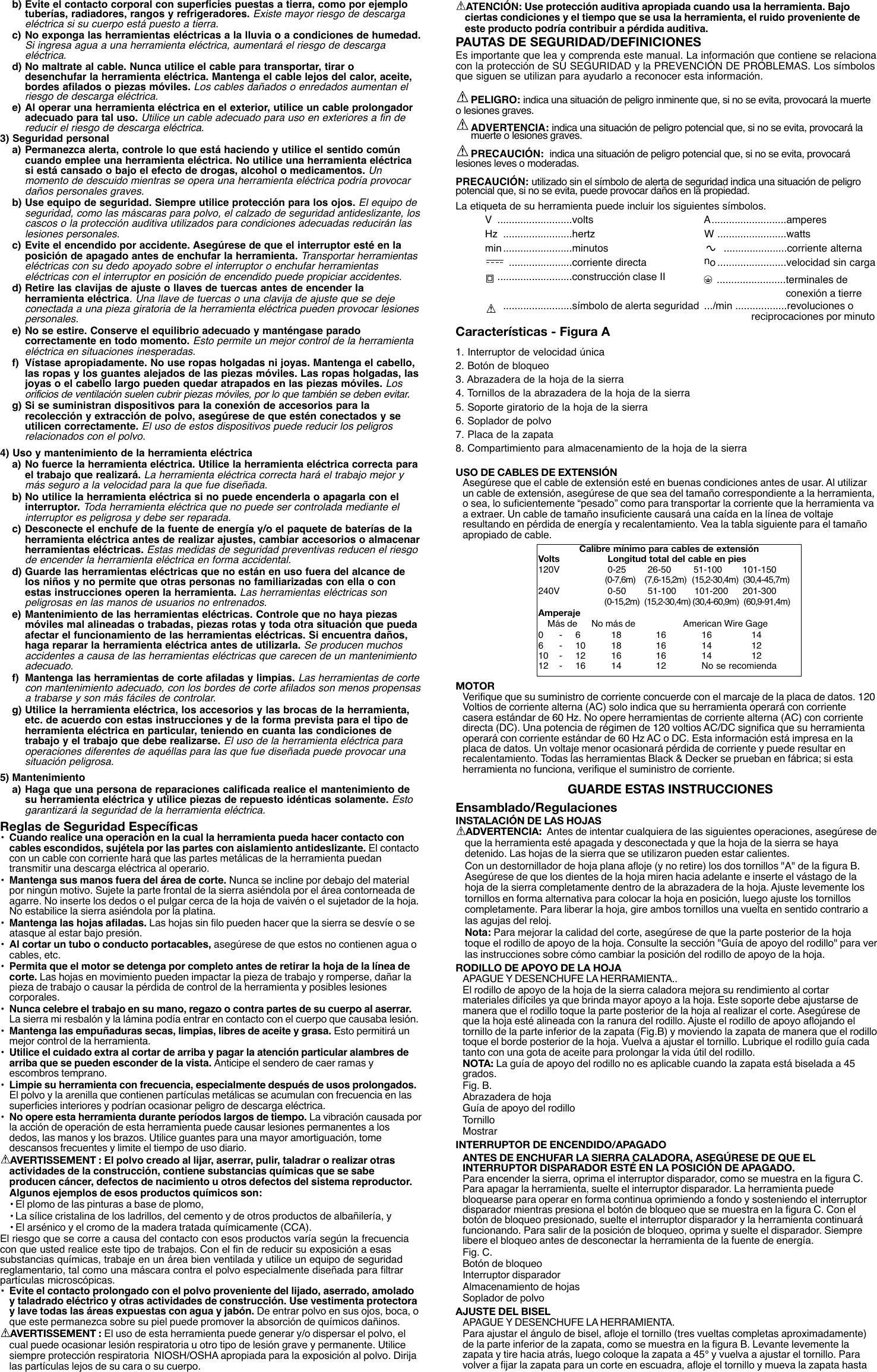 Page 5 of 6 - Black-And-Decker Black-And-Decker-7662-Instruction-Manual- 90510243 7662 JIGSAW  Black-and-decker-7662-instruction-manual