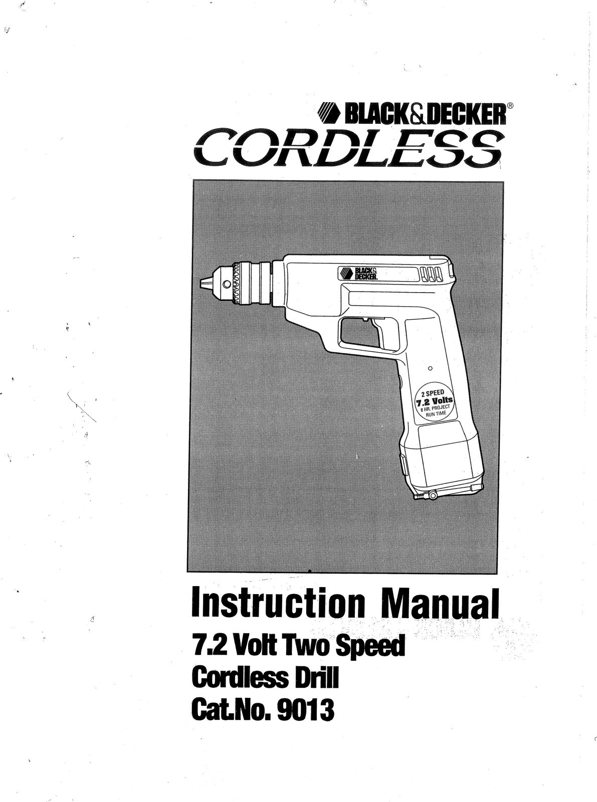 Page 1 of 12 - Black-And-Decker Black-And-Decker-9013-Instruction-Manual-  Black-and-decker-9013-instruction-manual