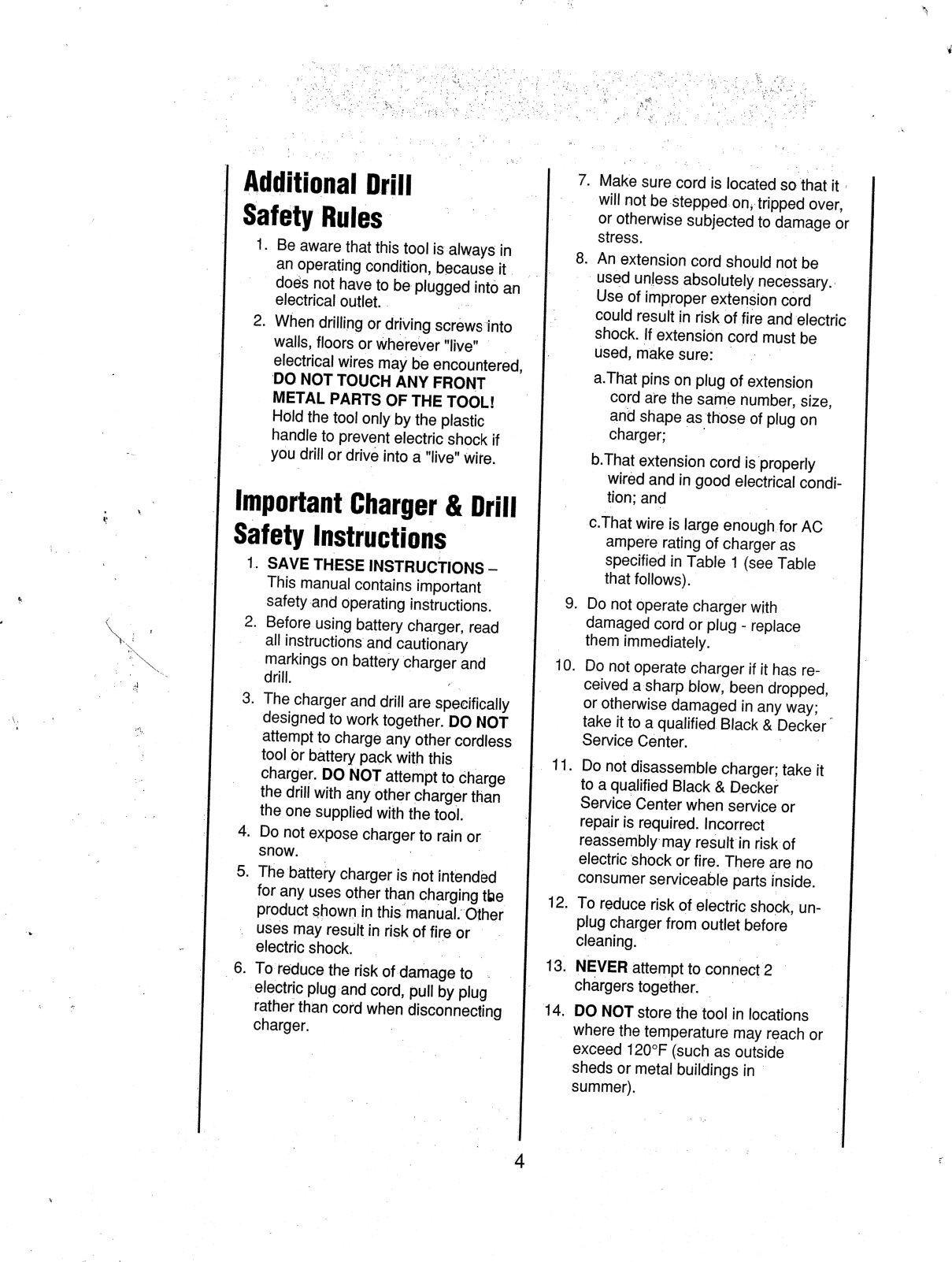 Page 4 of 12 - Black-And-Decker Black-And-Decker-9013-Instruction-Manual-  Black-and-decker-9013-instruction-manual