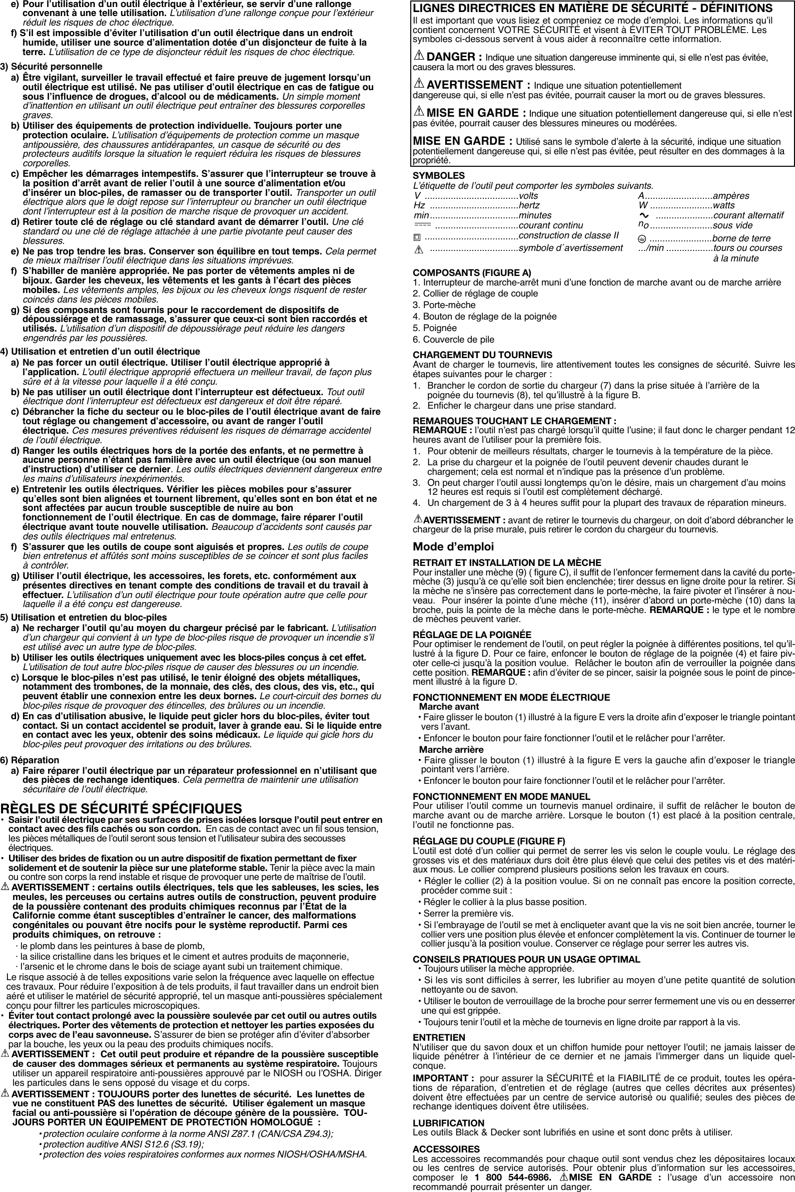 Page 3 of 6 - Black-And-Decker Black-And-Decker-9078-Users-Manual- 90536816 9078 Screwdriver  Black-and-decker-9078-users-manual